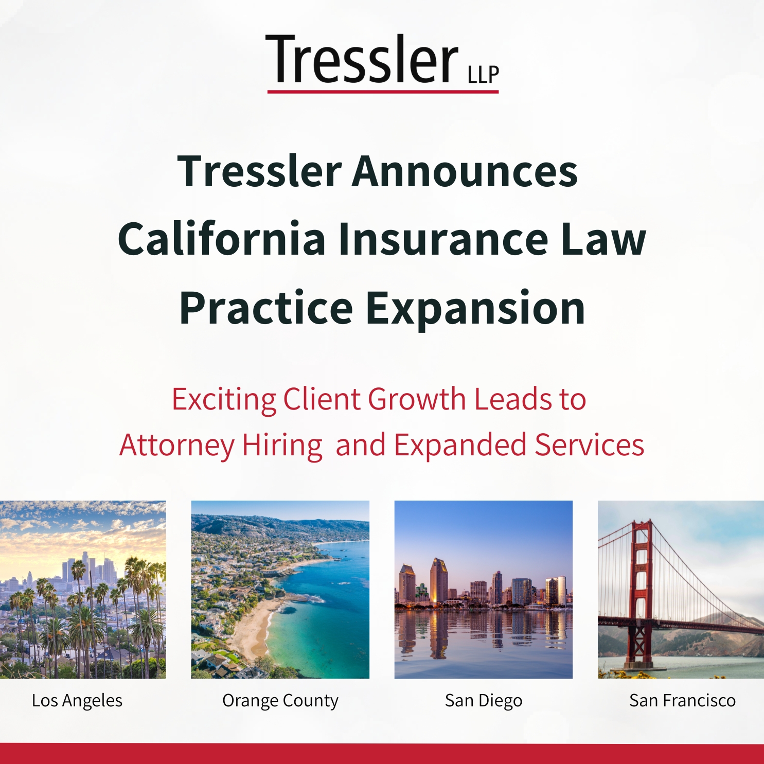 Tressler LLP California Insurance Practice Expandind